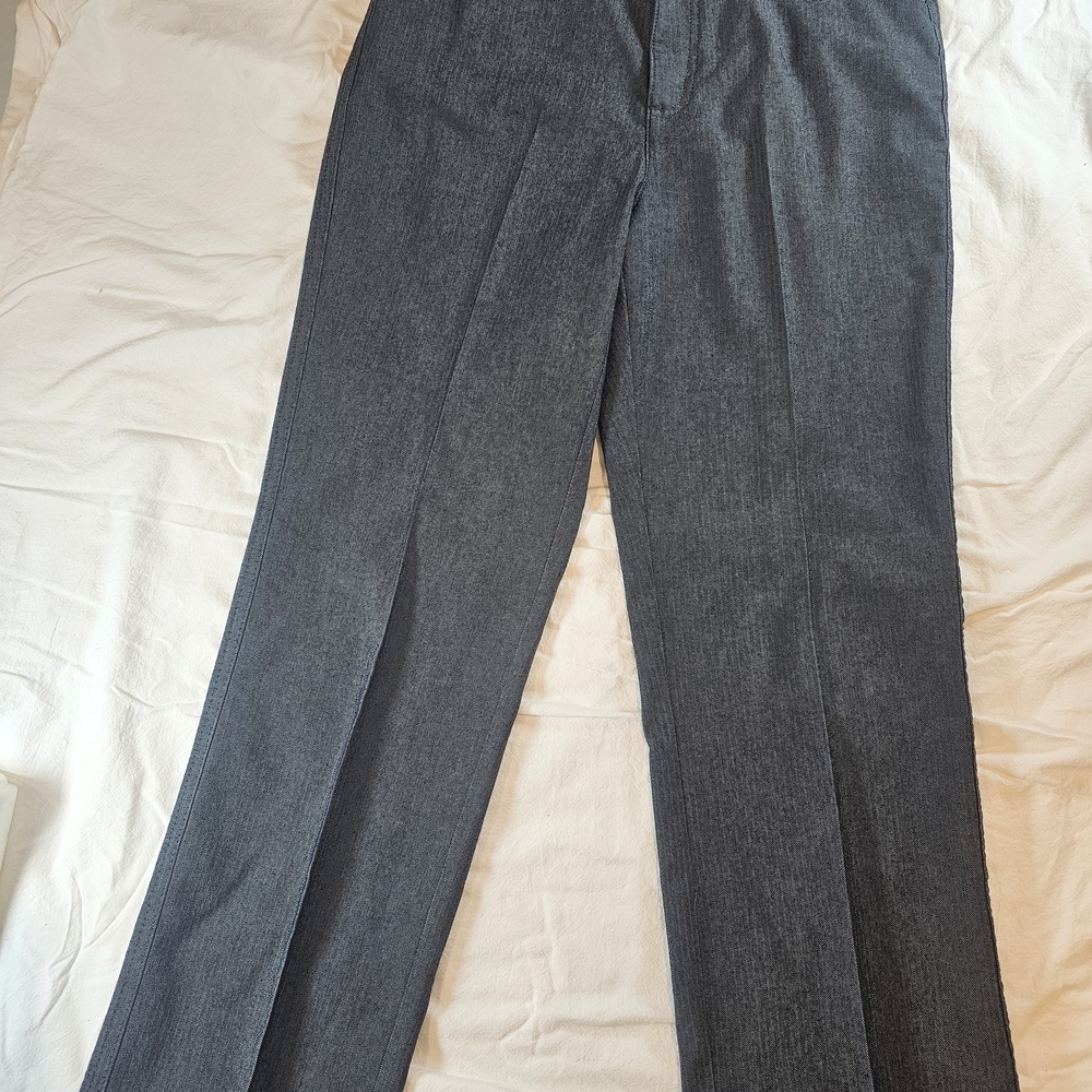 💼 Riders by Lee Women's 10M Dress Pants Charcoal Herringbone Career Trouser